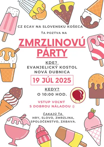 Zmrzlinová párty 19.7.2025
