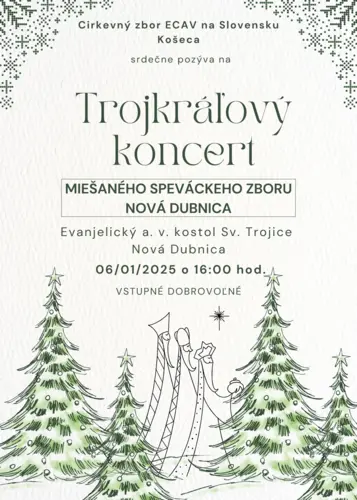 Trojkráľový koncert 6.1.2025