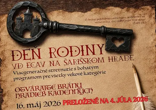 Deň rodiny ECAV na Šarišskom hrade 2026