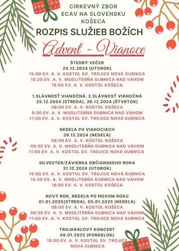 Advent - Vianoce - Nový rok 2024