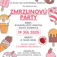 Zmrzlinová párty 19.7.2025