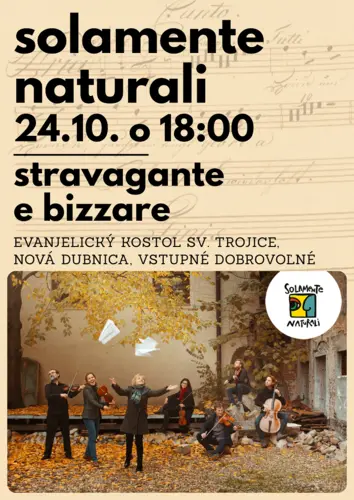 Koncert Solamente naturali 24.10.2025
