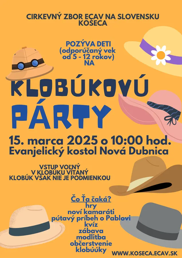 Klobúková párty 15.3.2025