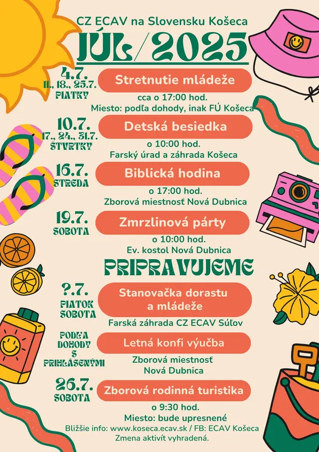 Aktivity JÚL/2025