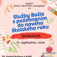 Služby Božie s požehnaním do nového školského roku 2026/2027