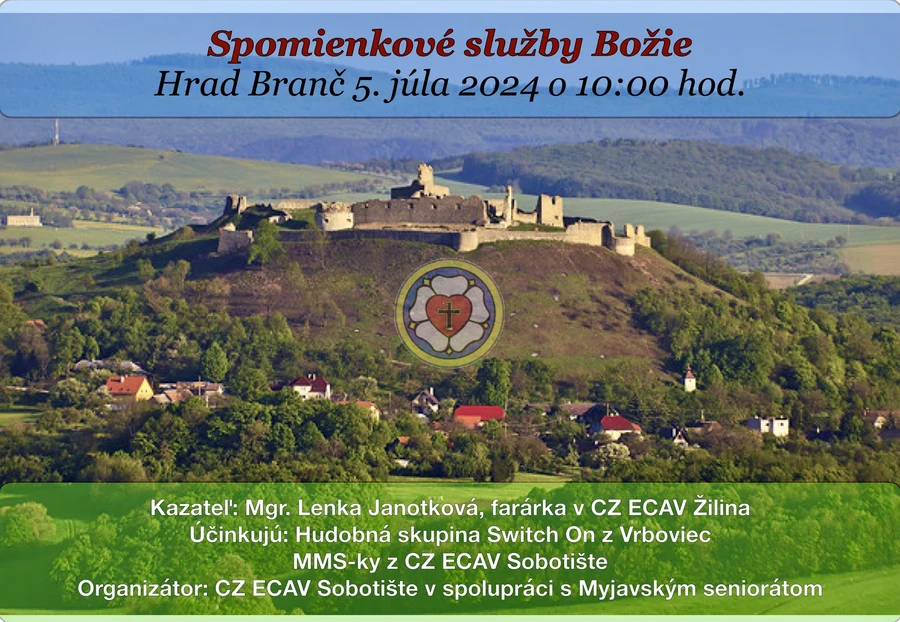 Pozvanie na spomienkové bohoslužby 5.7.2024